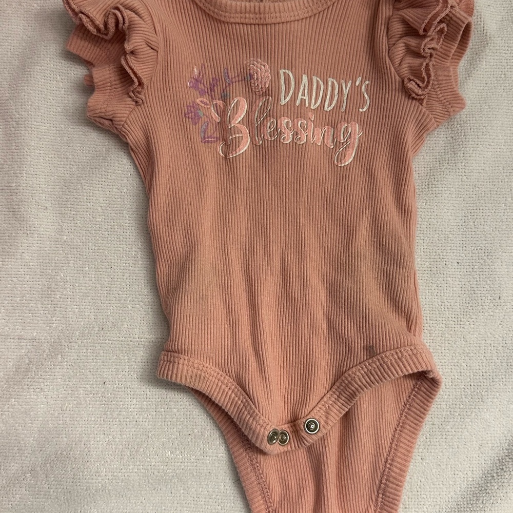 Catherine Malandrino Pink Ruffled Bodysuit
